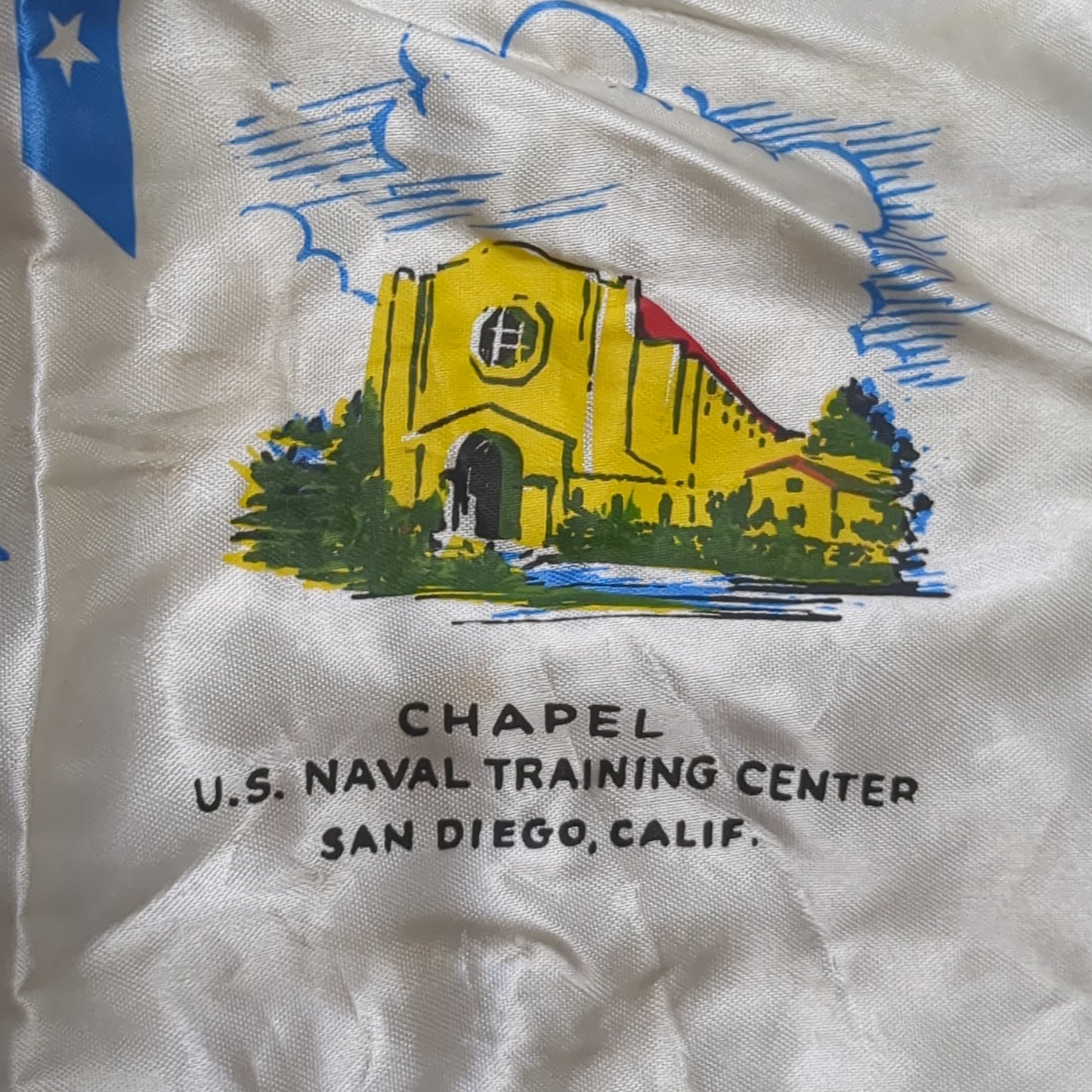 Vintage US Navy "Sweetheart" Sweetheart Pillow Case (11cc- ca12-C83)