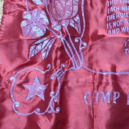 Vintage US Army "Sweetheart" Sweetheart Pillow Case Camp Rucker (11cc- ca12-C84)