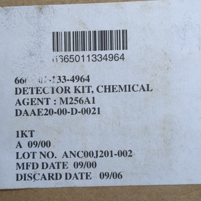 NOS US Army M256A1 Chemical Detector Kit Complete in Box (12cc cb9-)