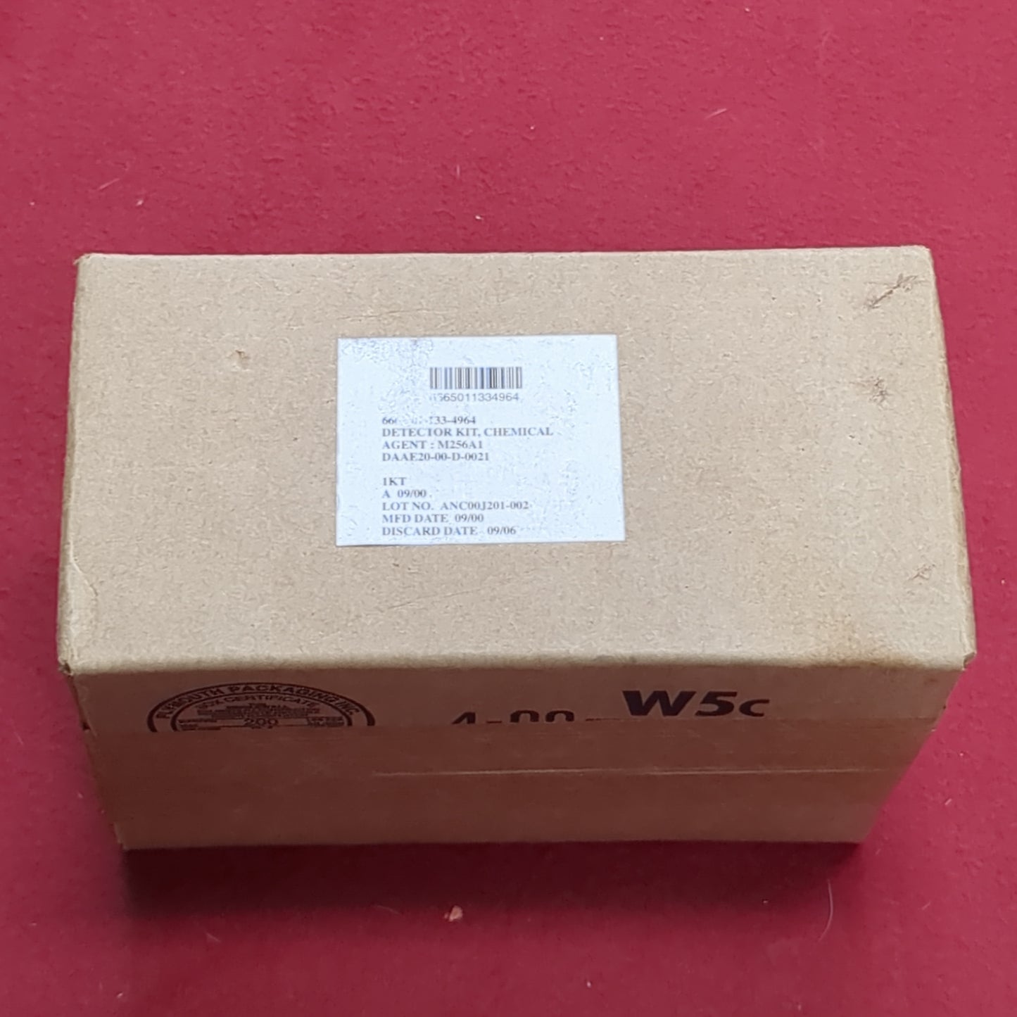 NOS US Army M256A1 Chemical Detector Kit Complete in Box (12cc cb9-)