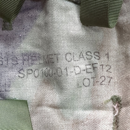 USED US Army Woodland Camo Helmet Cover Size X-Small/Small (07n-BDU2-FA13-23)