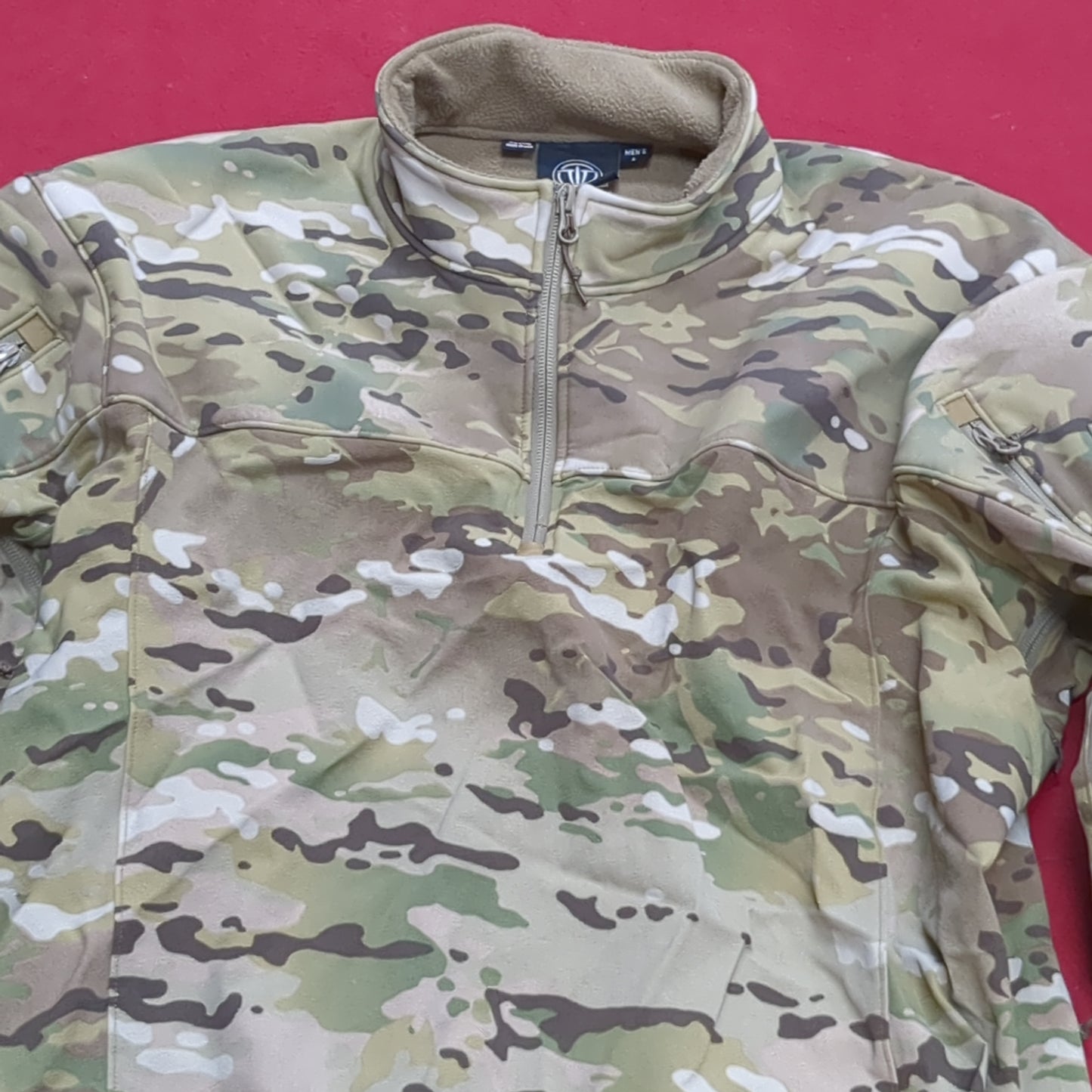 WILD THINGS Large Hybrid Combat Shirt Quarter 1/4 Zip OCP Multicam (ec10-9)