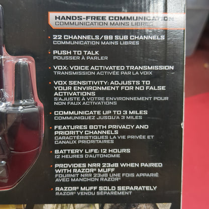 Set of NOS Walker's Razor Walkie Talkies for Razor Muff (fc03-AUG374)