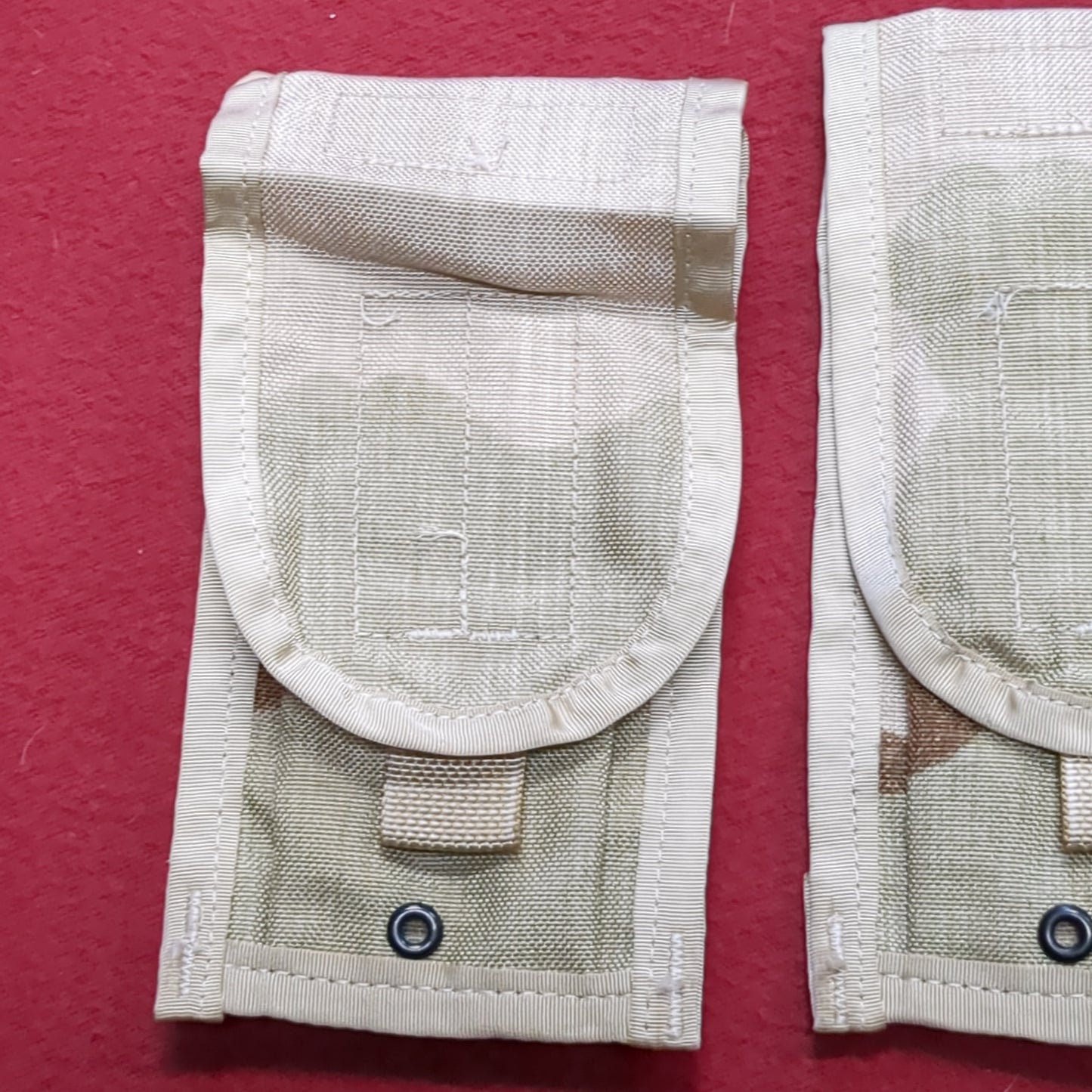 NOS *Lot of 2* US Army Specialty Defense Systems Double 2 Mag Pouchs DCU Molle II Excellent (17s- (ab08-AUG387)