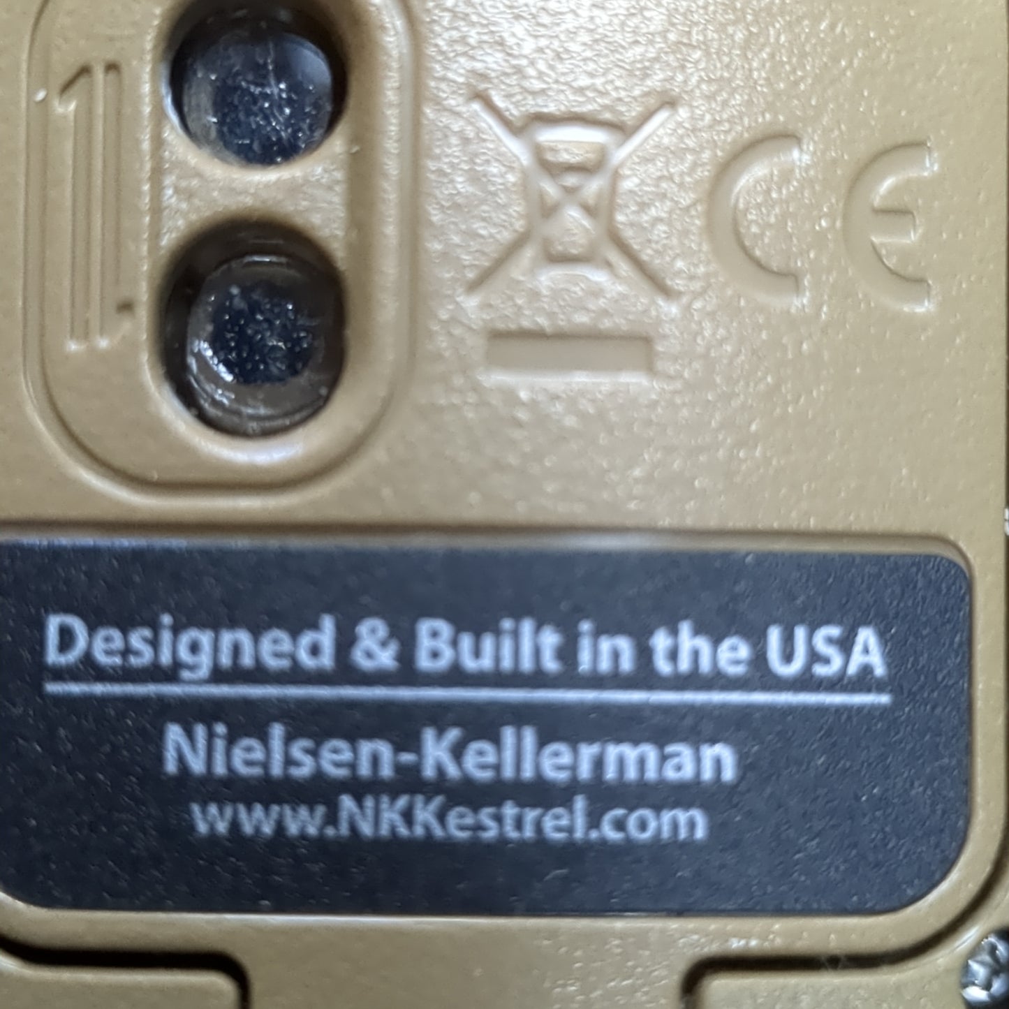 NOS Kestrel 5500 Rugged Weather Meter Tan Excellent In Box Complete (bar ac04-AUG390)