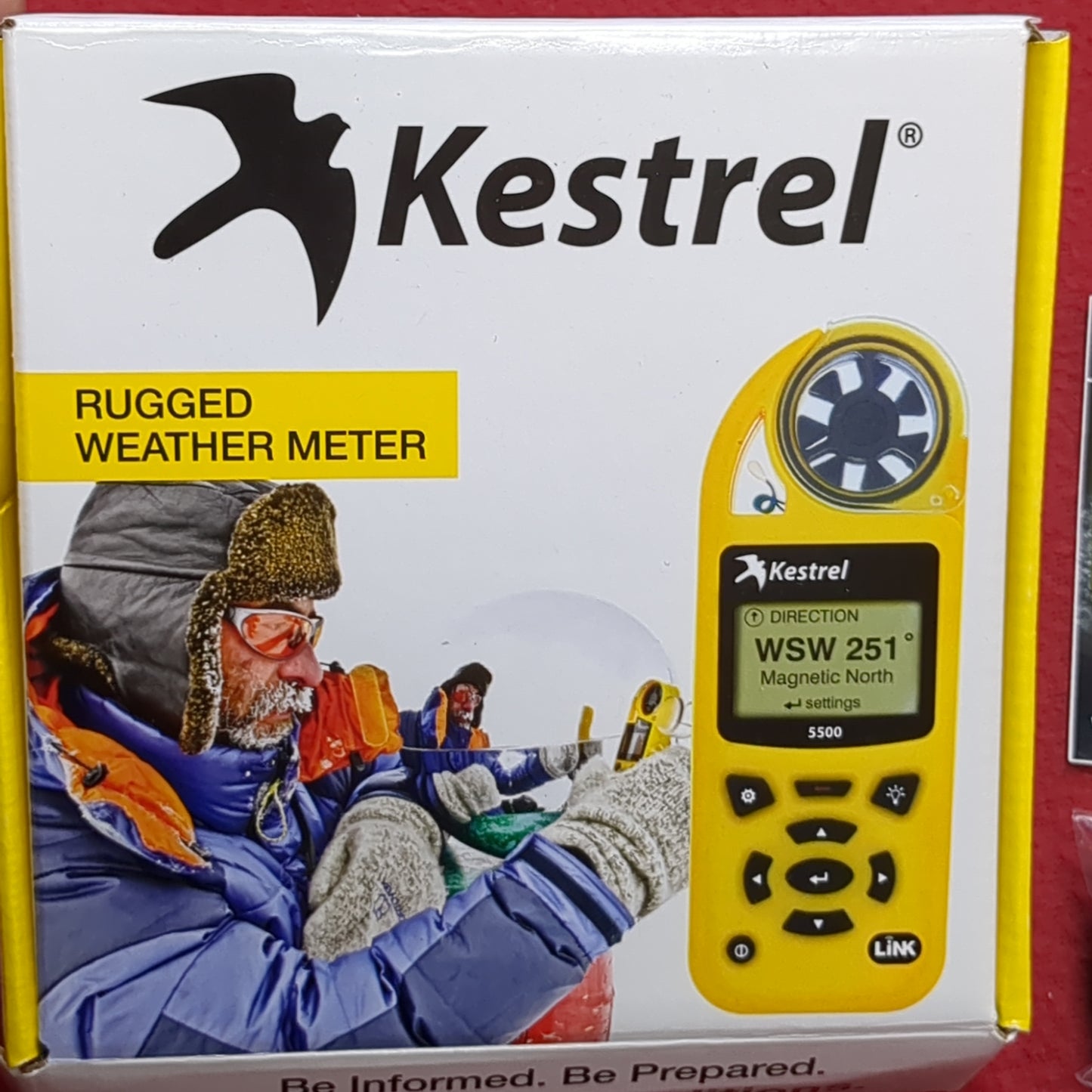 NOS Kestrel 5500 Rugged Weather Meter Tan Excellent In Box Complete (bar ac04-AUG390)