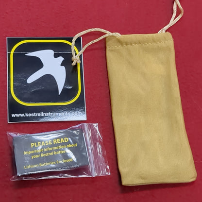 NOS Kestrel 5500 Rugged Weather Meter Tan Excellent In Box Complete (bar ac04-AUG390)