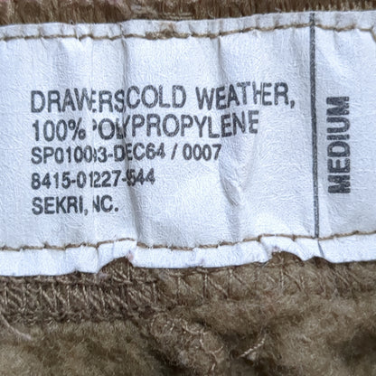 1980s/90s US Army Medium Cold Weather Bottoms Brown Excellent condition (14n DC10-7)
