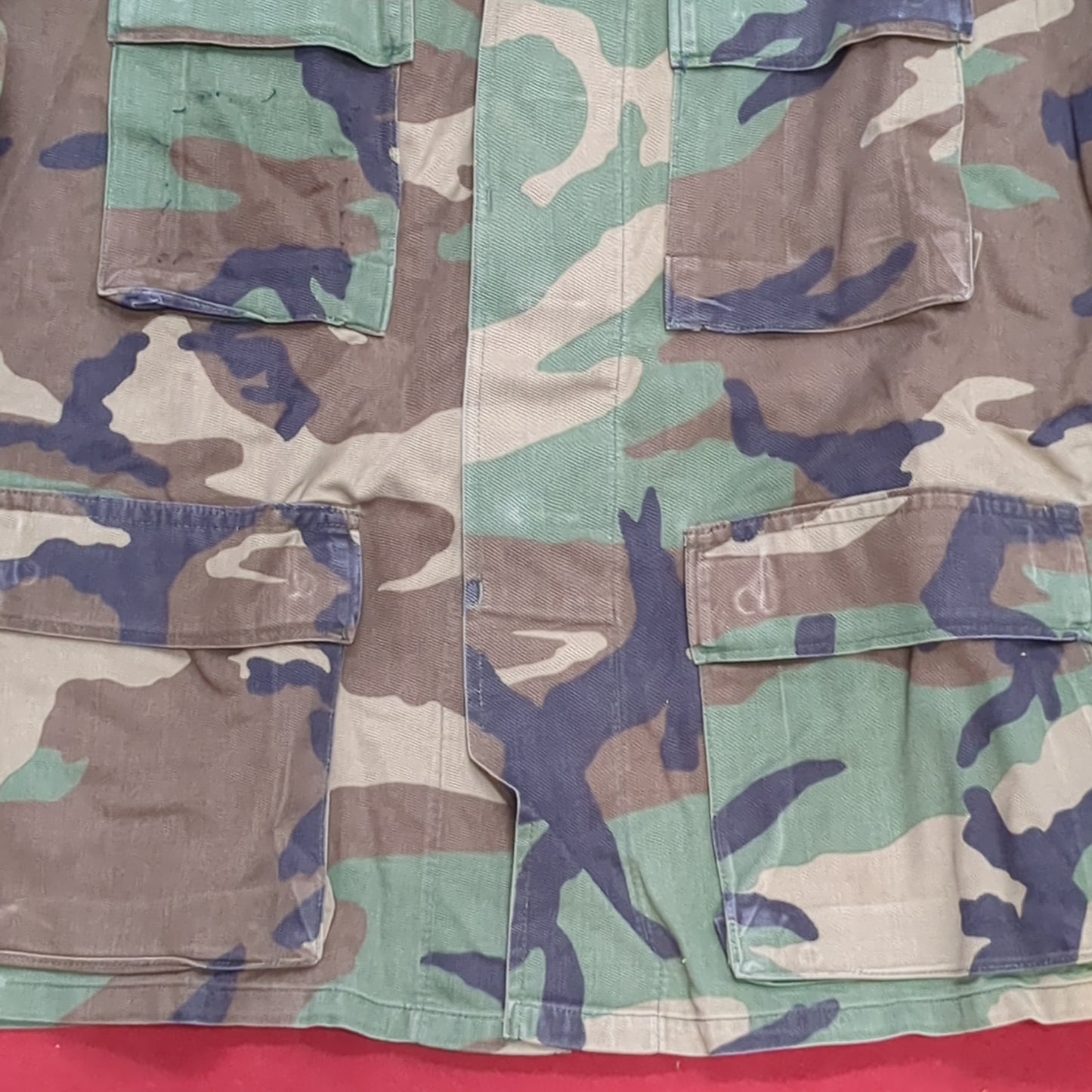US Army MEDIUM SHORT Uniform Top BDU WOODLAND Pattern (14o db4-33)