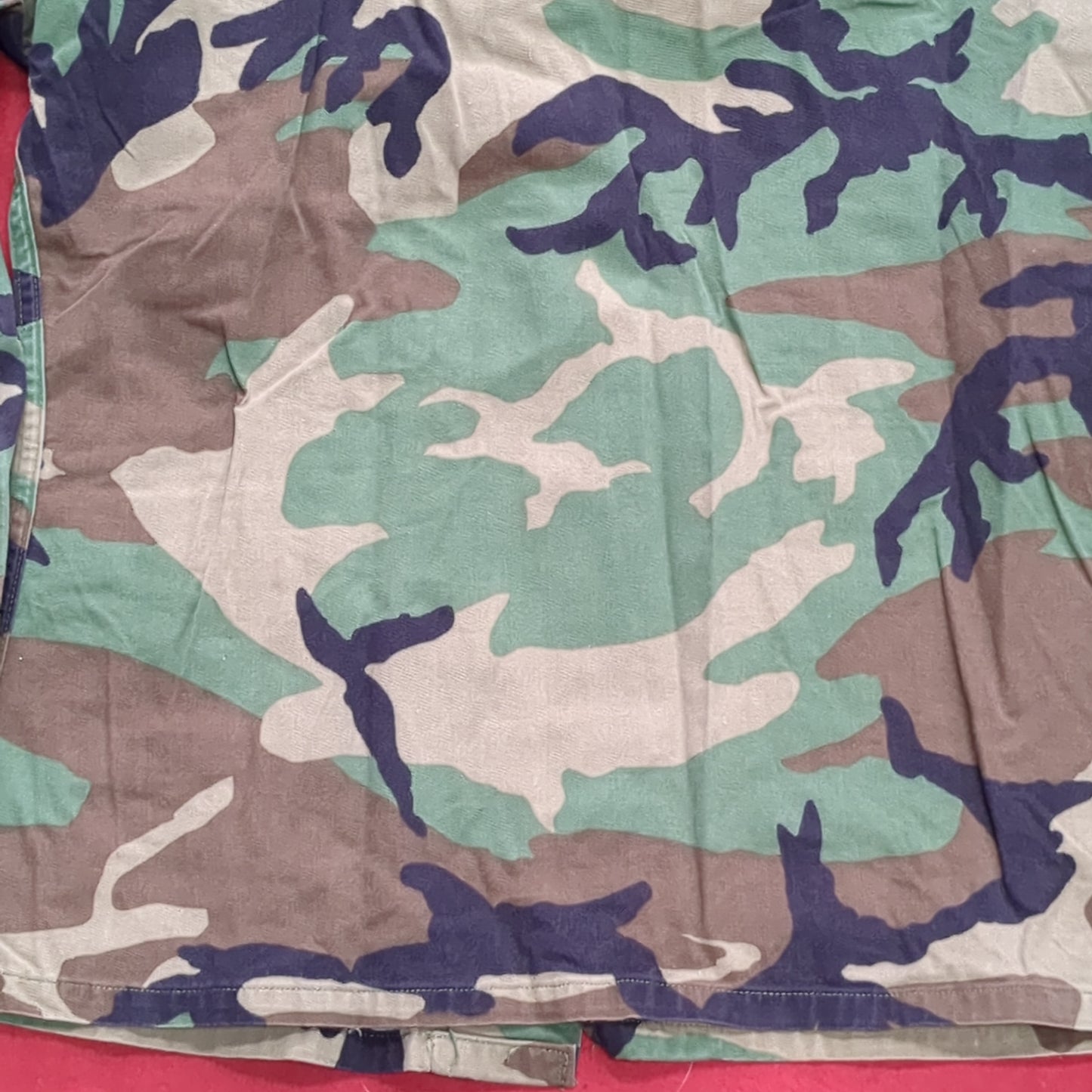 US Army MEDIUM SHORT Uniform Top BDU WOODLAND Pattern Good Condition (14o db4-30)