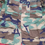 US Army MEDIUM SHORT Uniform Top BDU WOODLAND Pattern Good Condition (14o25)
