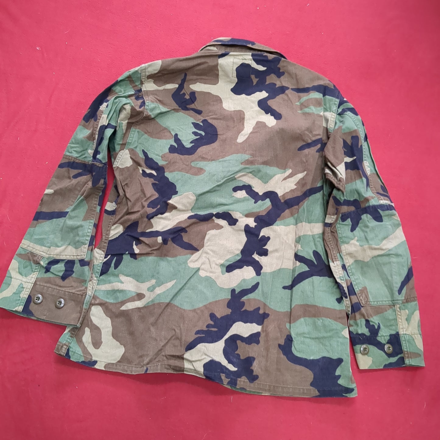 US Army MEDIUM SHORT Uniform Top BDU WOODLAND Pattern Excellent condition (14o db4-24)