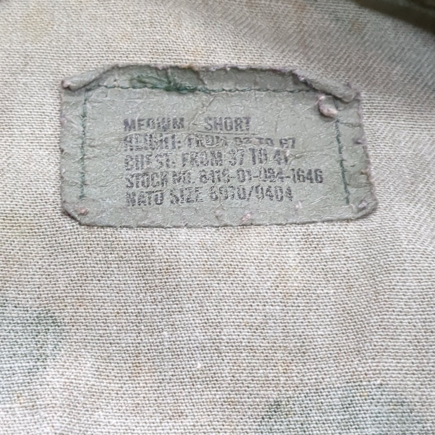 US Army MEDIUM SHORT Uniform Top BDU WOODLAND Pattern USED (14o db4-27)