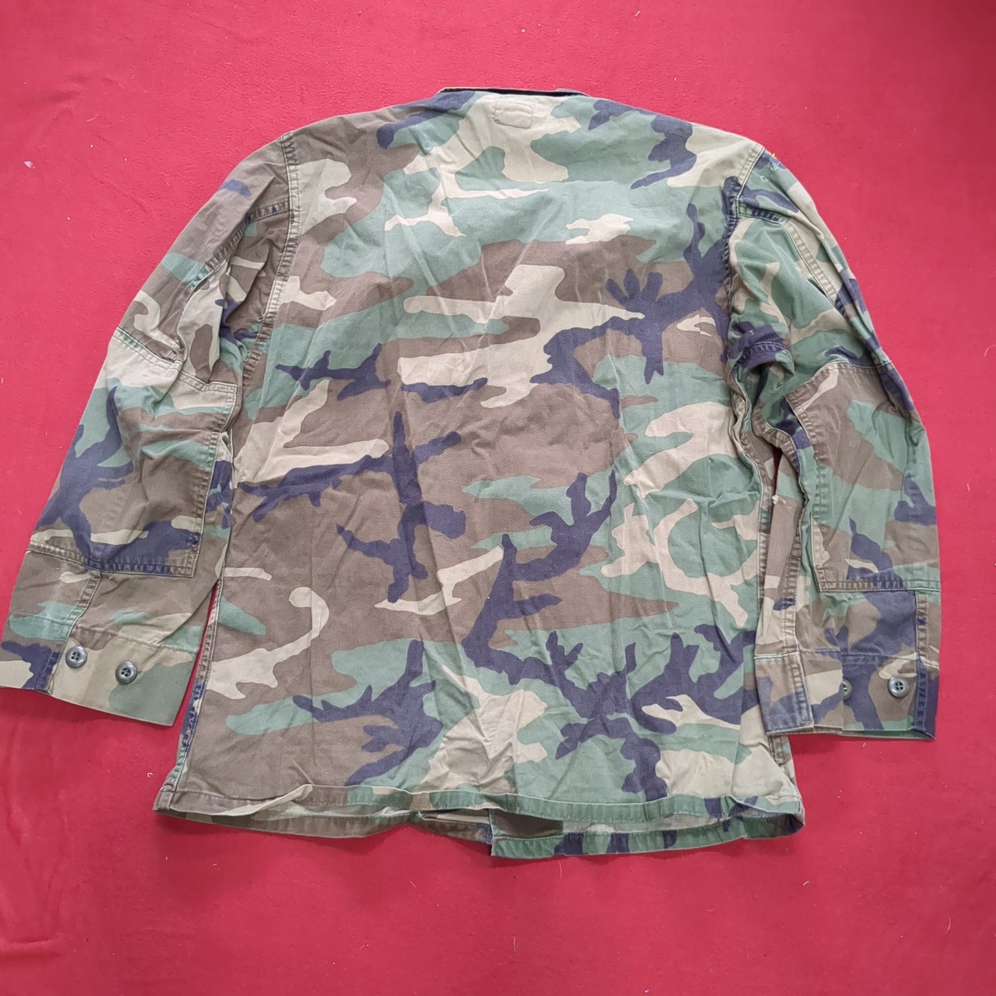 US Army MEDIUM SHORT Uniform Top BDU WOODLAND Pattern USED (14o db4-27)