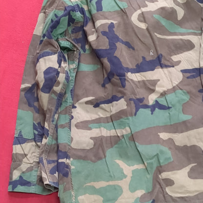 US Army MEDIUM SHORT Uniform Top BDU WOODLAND Pattern Used  (14o db4-26)