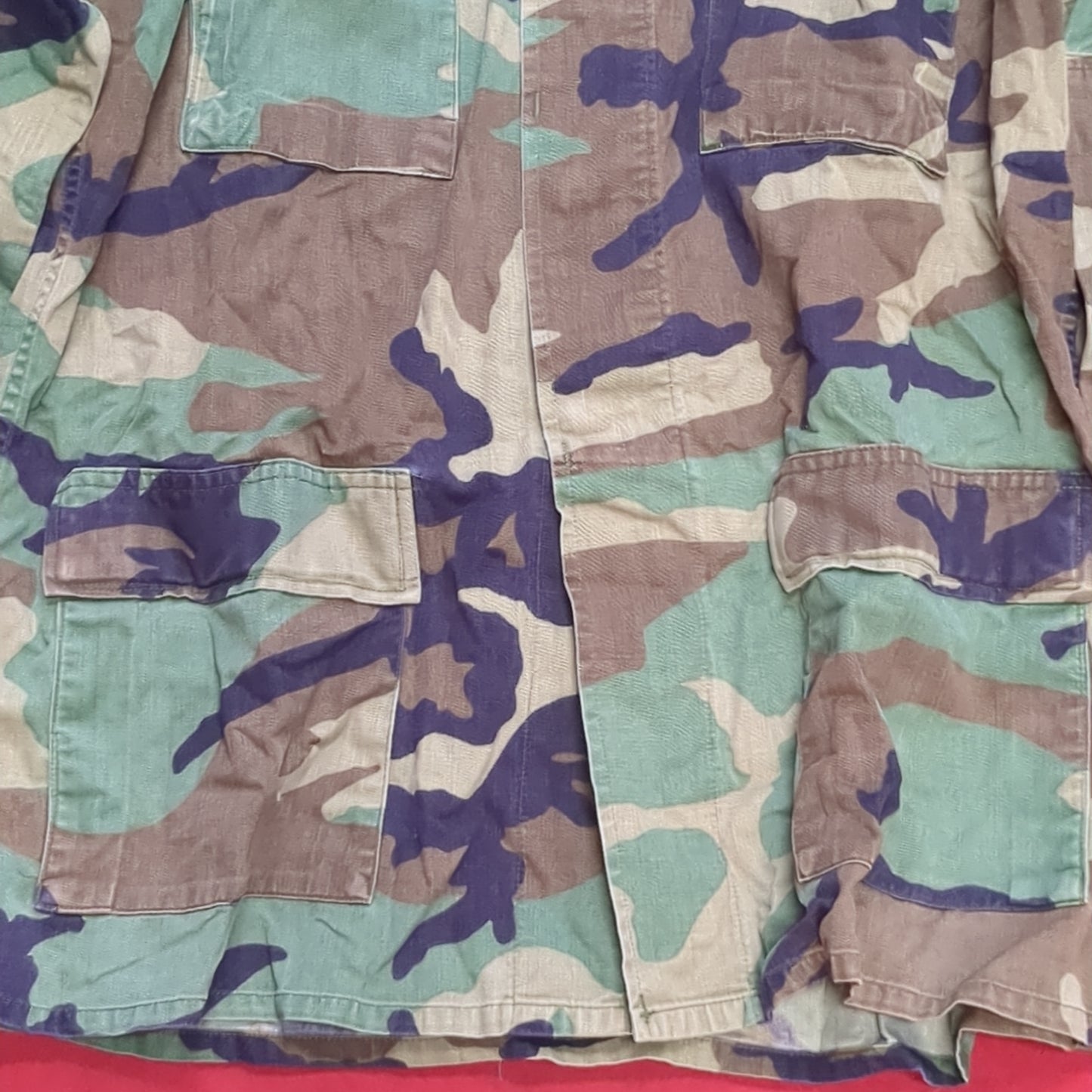 US Army LARGE REGULAR Uniform Top BDU WOODLAND Pattern (15o db8-6)