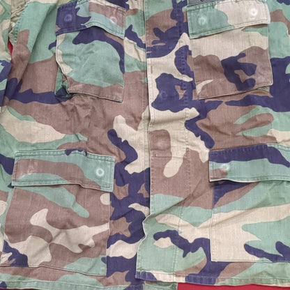 US Army LARGE REGULAR Uniform Top BDU WOODLAND Pattern (16o db09-2)