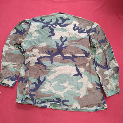 US Army LARGE REGULAR Uniform Top BDU WOODLAND Pattern (16o db09-2)