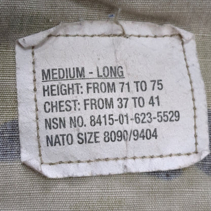 US Army MEDIUM LONG Uniform Top OCP Pattern Good Condition (18o db5-7)
