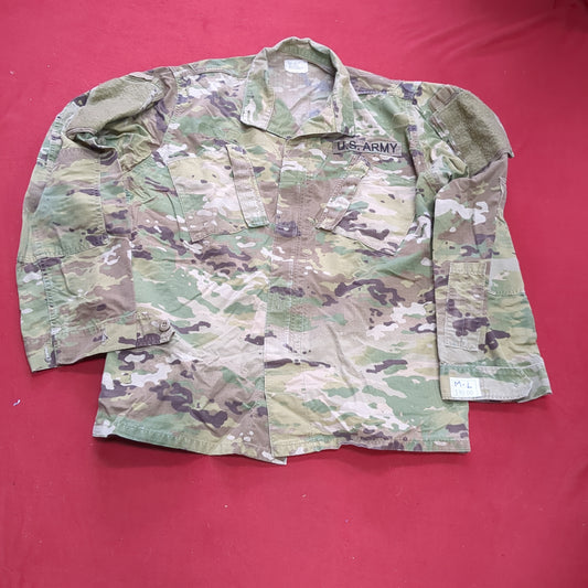 US Army MEDIUM LONG Uniform Top OCP Pattern Good Condition (18o db5-9)