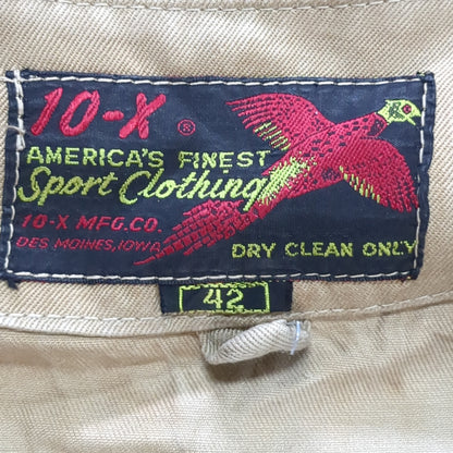 VINTAGE 1960s Sz 42 US Army 10-X AIR DEFENSE COMMAND Long-Sleeve Shirt Excellent Condition (28o da04-13)