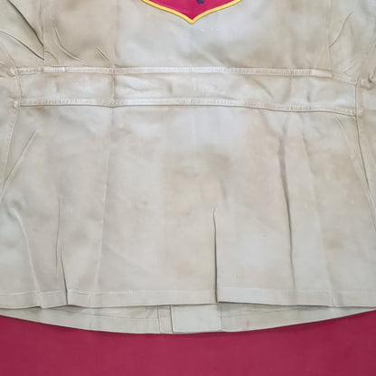 VINTAGE 1960s Sz 42 US Army 10-X AIR DEFENSE COMMAND Long-Sleeve Shirt Excellent Condition (28o da04-13)