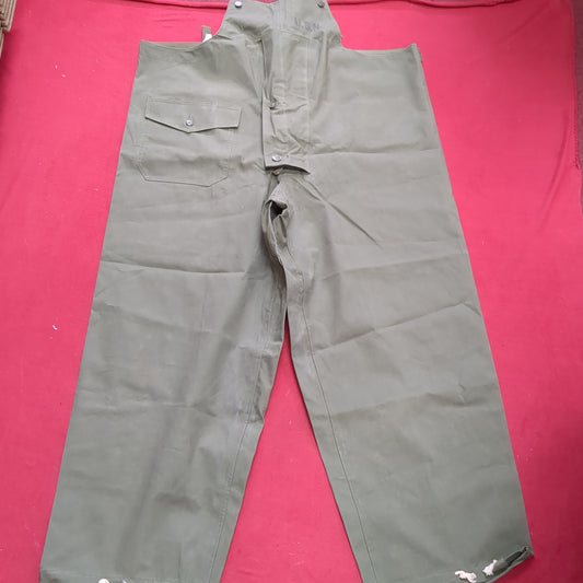 RARE MINT CONDITION Large World War II US Navy FOUL WEATHER TROUSERS Pants (28o da04-12)