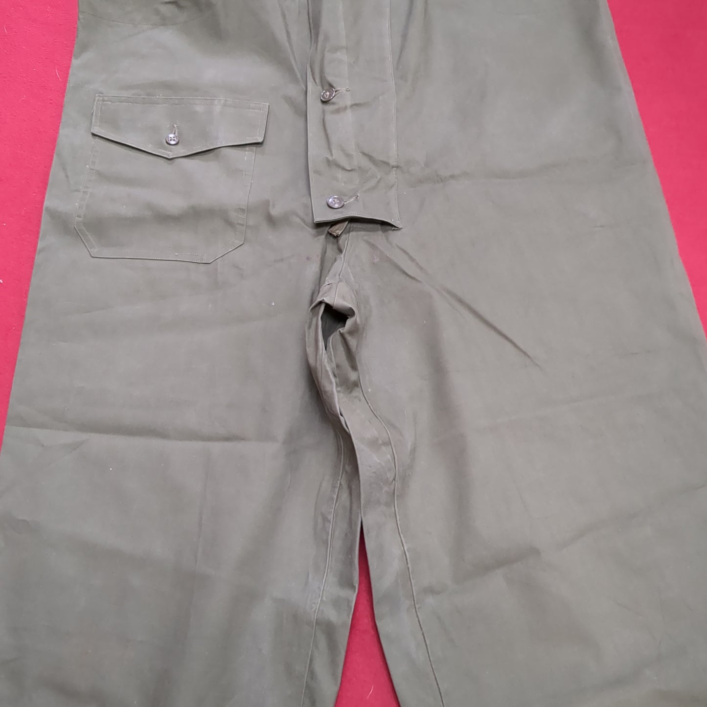 RARE MINT CONDITION Large World War II US Navy FOUL WEATHER TROUSERS Pants (28o da04-12)