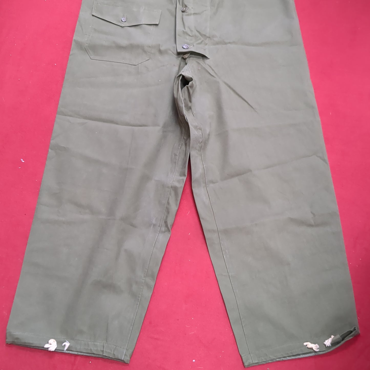 RARE MINT CONDITION Large World War II US Navy FOUL WEATHER TROUSERS Pants (28o da04-12)
