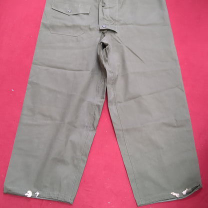 RARE MINT CONDITION Large World War II US Navy FOUL WEATHER TROUSERS Pants (28o da04-12)