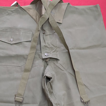 RARE MINT CONDITION Large World War II US Navy FOUL WEATHER TROUSERS Pants (28o da04-12)