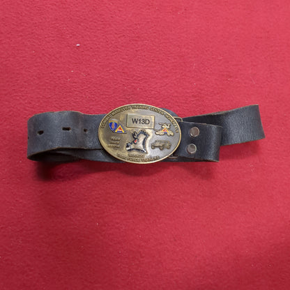 W13D Combat Maneuver Training Center  Hohenfels Belt Buckle with Black Belt (28o da04-28)