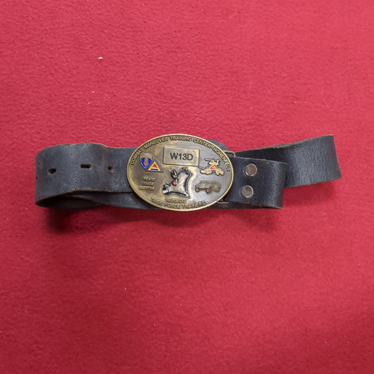 W13D Combat Maneuver Training Center  Hohenfels Belt Buckle with Black Belt (28o da04-28)