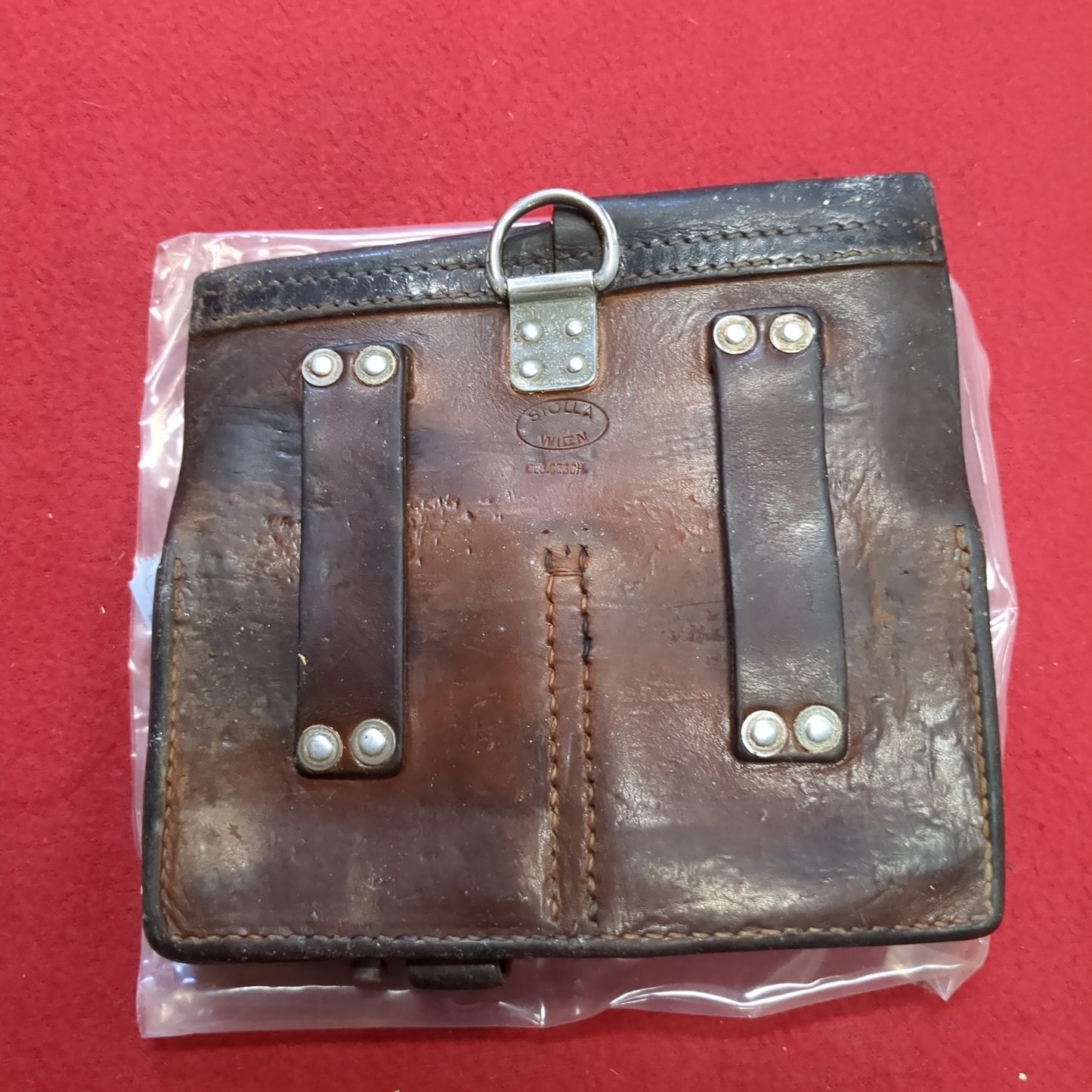 VINTAGE WWII Austrian Stolla Wien Ges Gesch Magazine Pouch (DCL da6-19)
