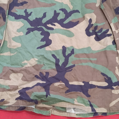 US Air Force Medium Long BDU Woodland Top Jacket Good Condition (DC01-i)