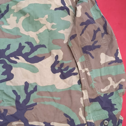 US Air Force Medium Long BDU Woodland Top Jacket Good Condition (DC01-i)
