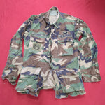 US Army Small Long BDU Woodland Top Jacket (a03H)