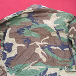 US Army Small Long BDU Woodland Top Jacket (a03H)