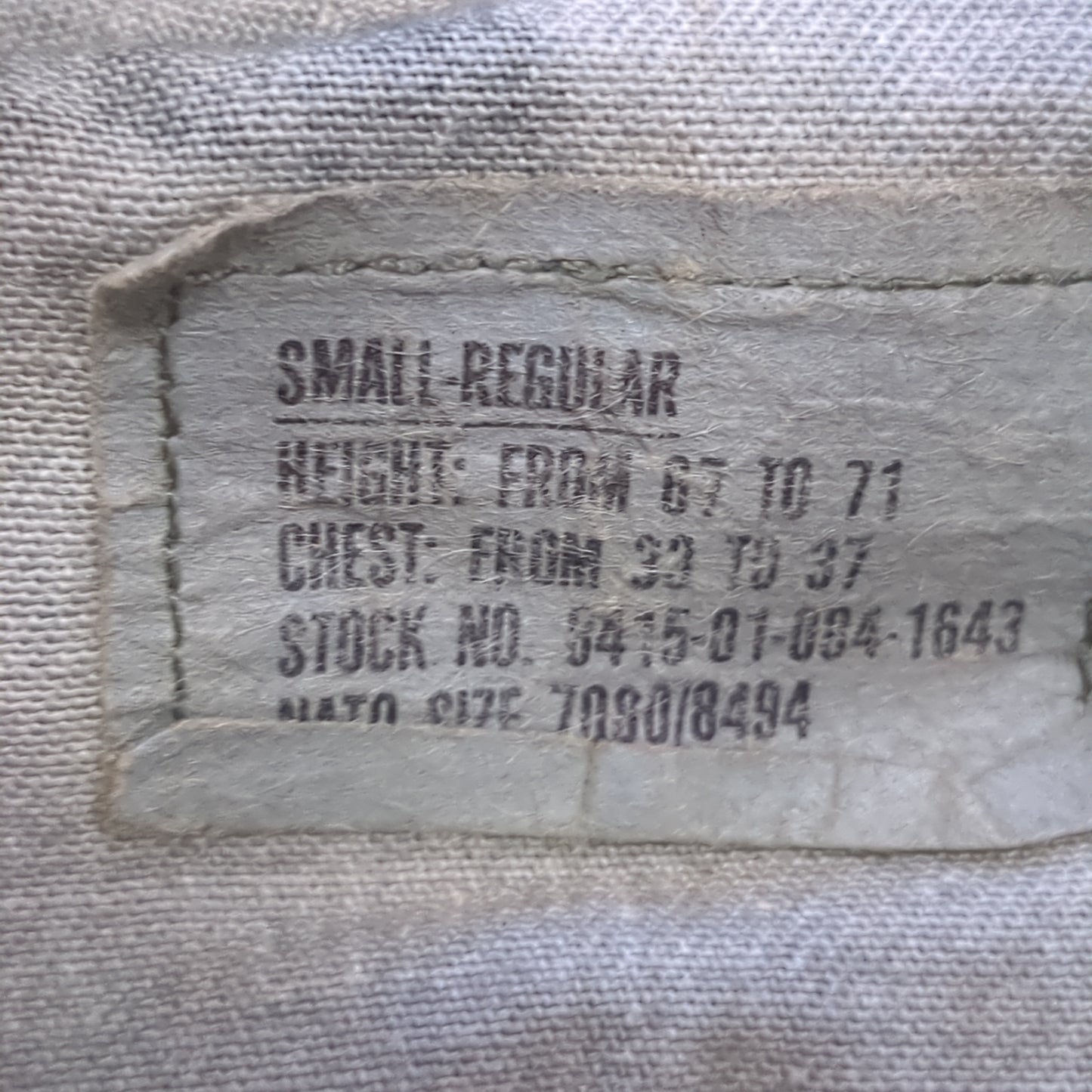 US Army Small Regular BDU Woodland Cold Weather Top Jacket (a03 DC01-O)