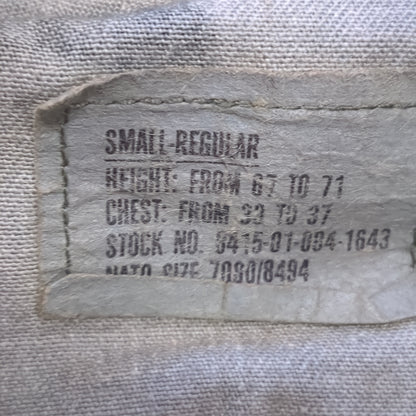 US Army Small Regular BDU Woodland Cold Weather Top Jacket (a03 DC01-O)