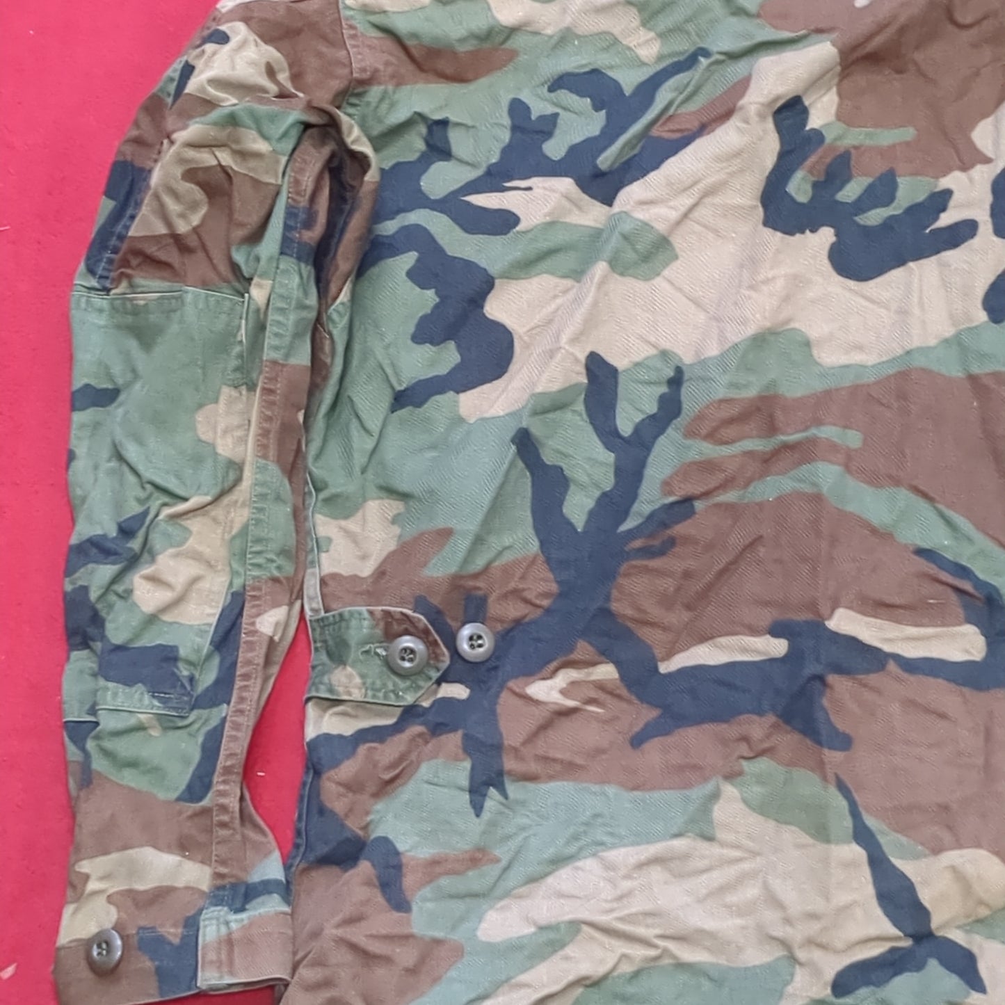 US Army Small Regular BDU Woodland Cold Weather Top Jacket (a03 DC01-O)