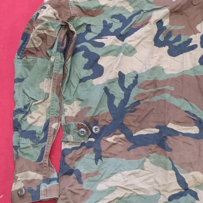 US Army Small Regular BDU Woodland Cold Weather Top Jacket (a03 DC01-O)
