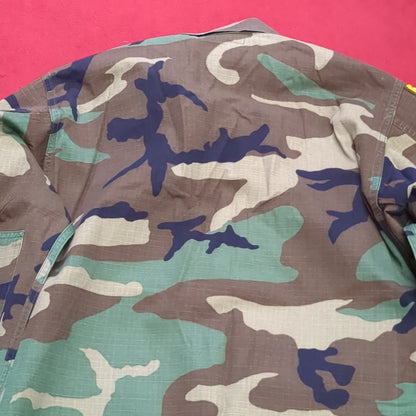 US Army Small Regular BDU Woodland Cold Weather Top Jacket Good Condition (a03 DC01-G)