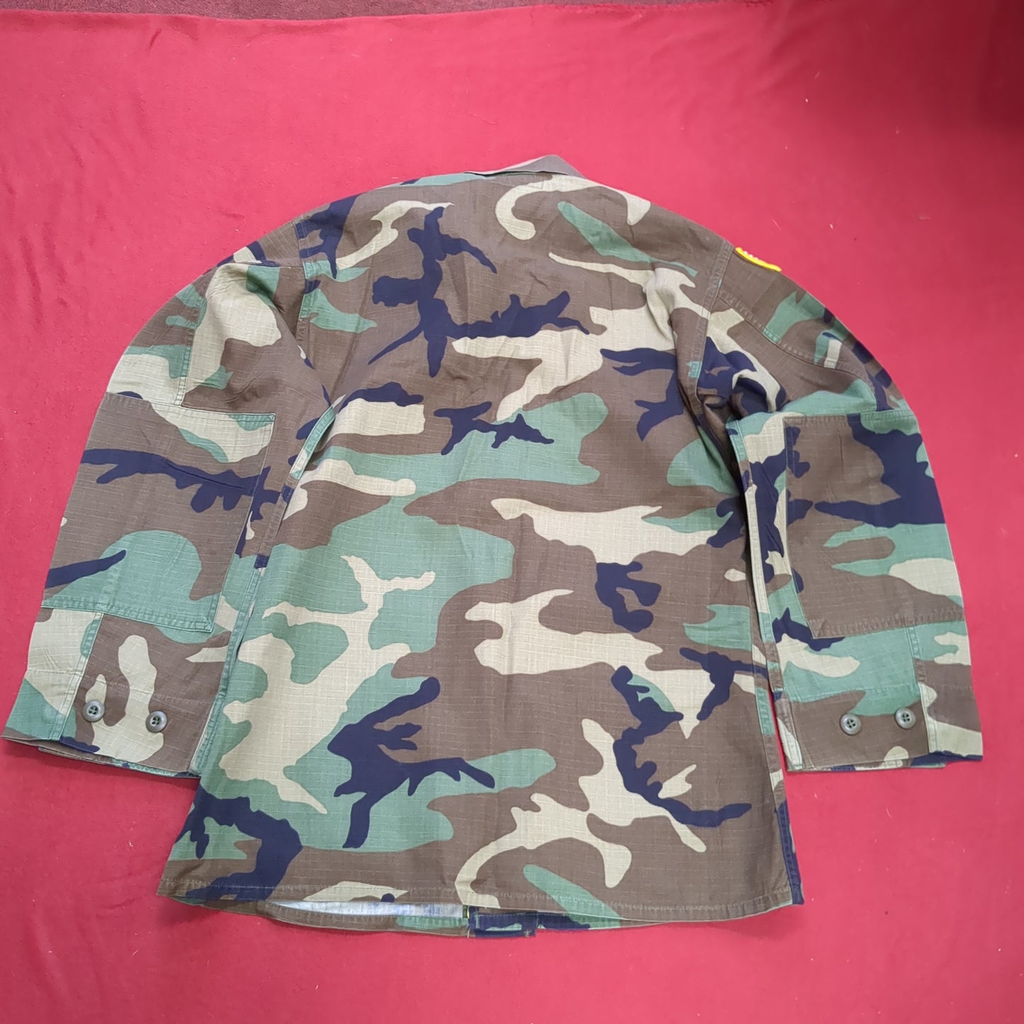 US Army Small Regular BDU Woodland Cold Weather Top Jacket Good Condition (a03 DC01-G)