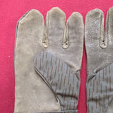 East German Stricktarn Leather Work Gloves Sz 3 Men’s Excellent condition (a08Z)