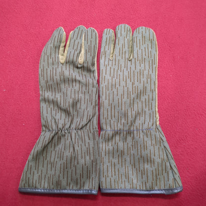 East German Stricktarn Leather Work Gloves Sz 1 Men’s Good Condition (a08 DC3-O)