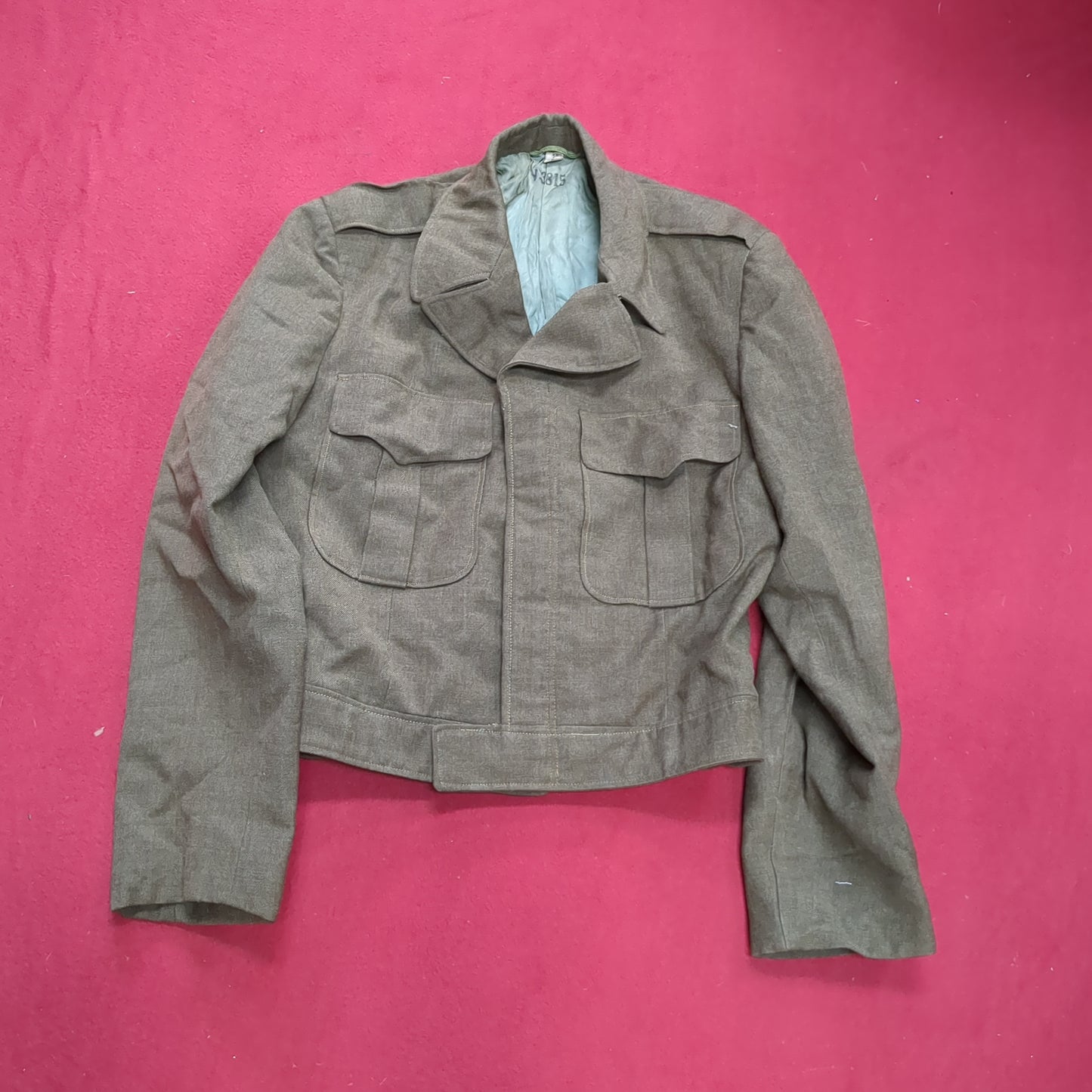 WWII 1952 38L IKE M-1950 Jacket, Field, Wool OD Excellent condition (a08 DC3-L)