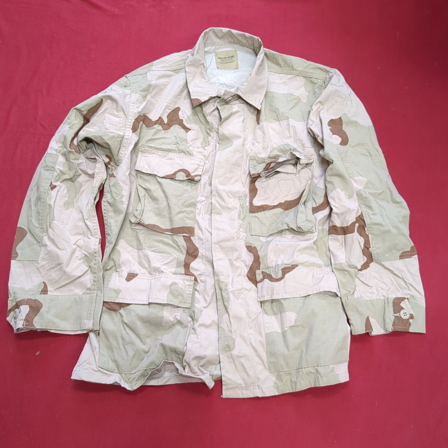 Medium Short DCU Desert Camo Top Jacket Uniform Excellent condition (a08 DC3-U)