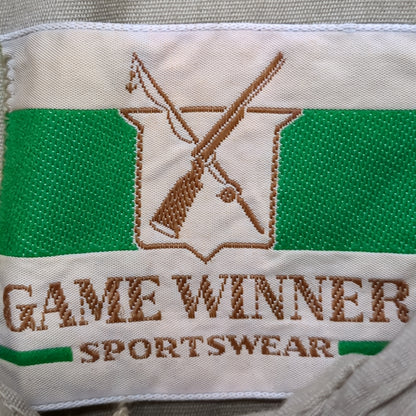Vintage Game Winner Medium Long-Sleeve Khaki Shell Good Condition (a08 DC3-X)