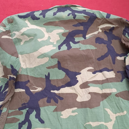 US Army Medium Regular BDU Woodland Top Jacket Good Condition (a10 DC4-N)